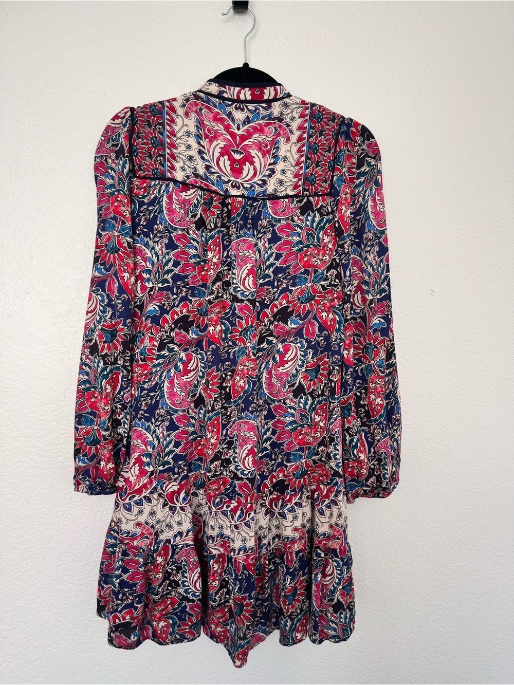 Anthropologie Spliced Tie-Neck Tunic Mini Dress - Picture 6 of 10